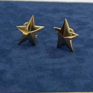Tiffany & Co Vintage Gold Star Studs